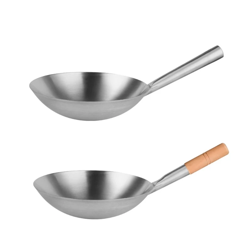 

Традиционная китайская кастрюля ручной работы, кастрюля из нержавеющей стали с антипригарным покрытием, толстая кастрюля, кастрюля из нерж...