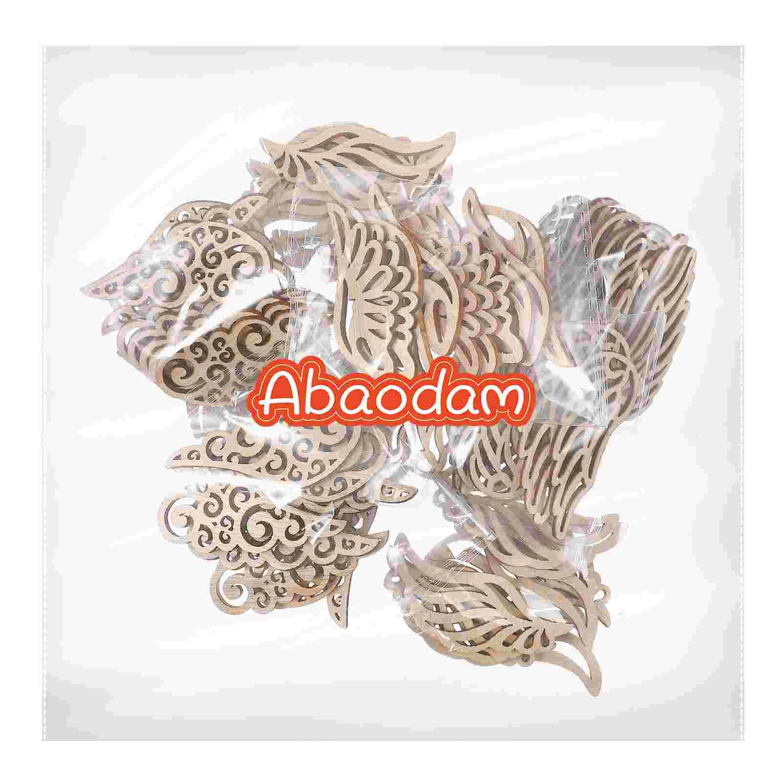 80 шт. маленькие филигранные крылья ангела поделки для девочек деревянные тарелки