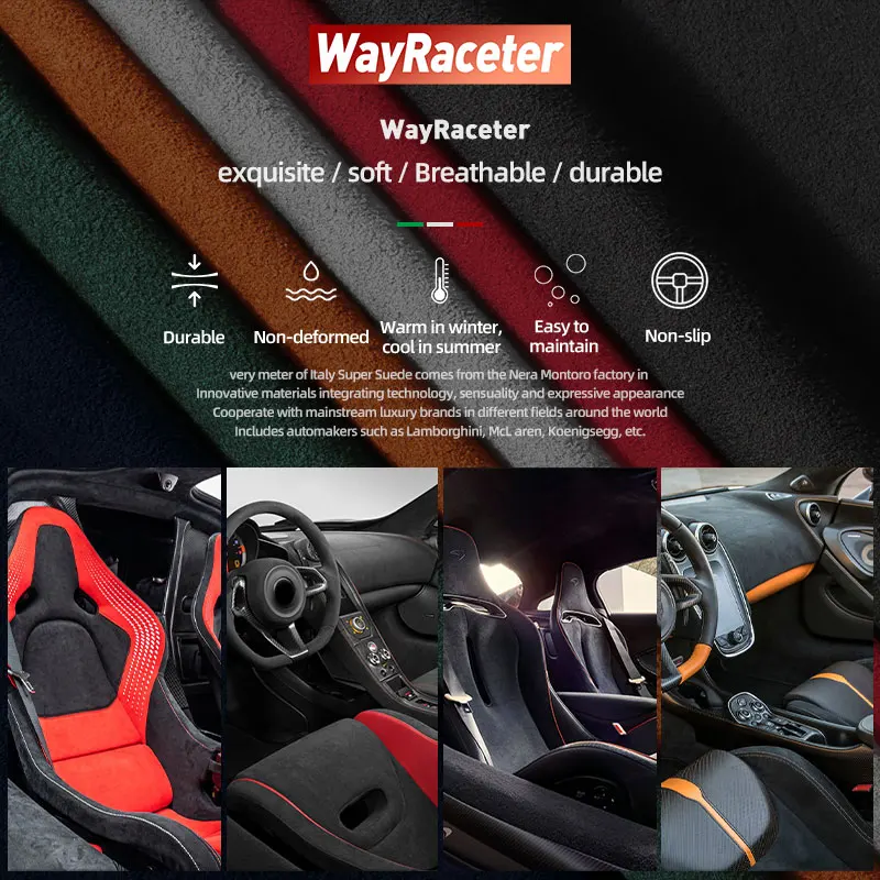 Изготовлен из алькантары LHD и RHD чехол для рычага переключения передач приборной