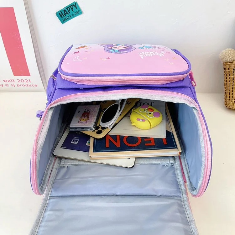 Girls Princess Mermaid Boys Astronaut Large Capacity Backpacks New Children Students Cartoon Fashion School Bags Drop Shipping