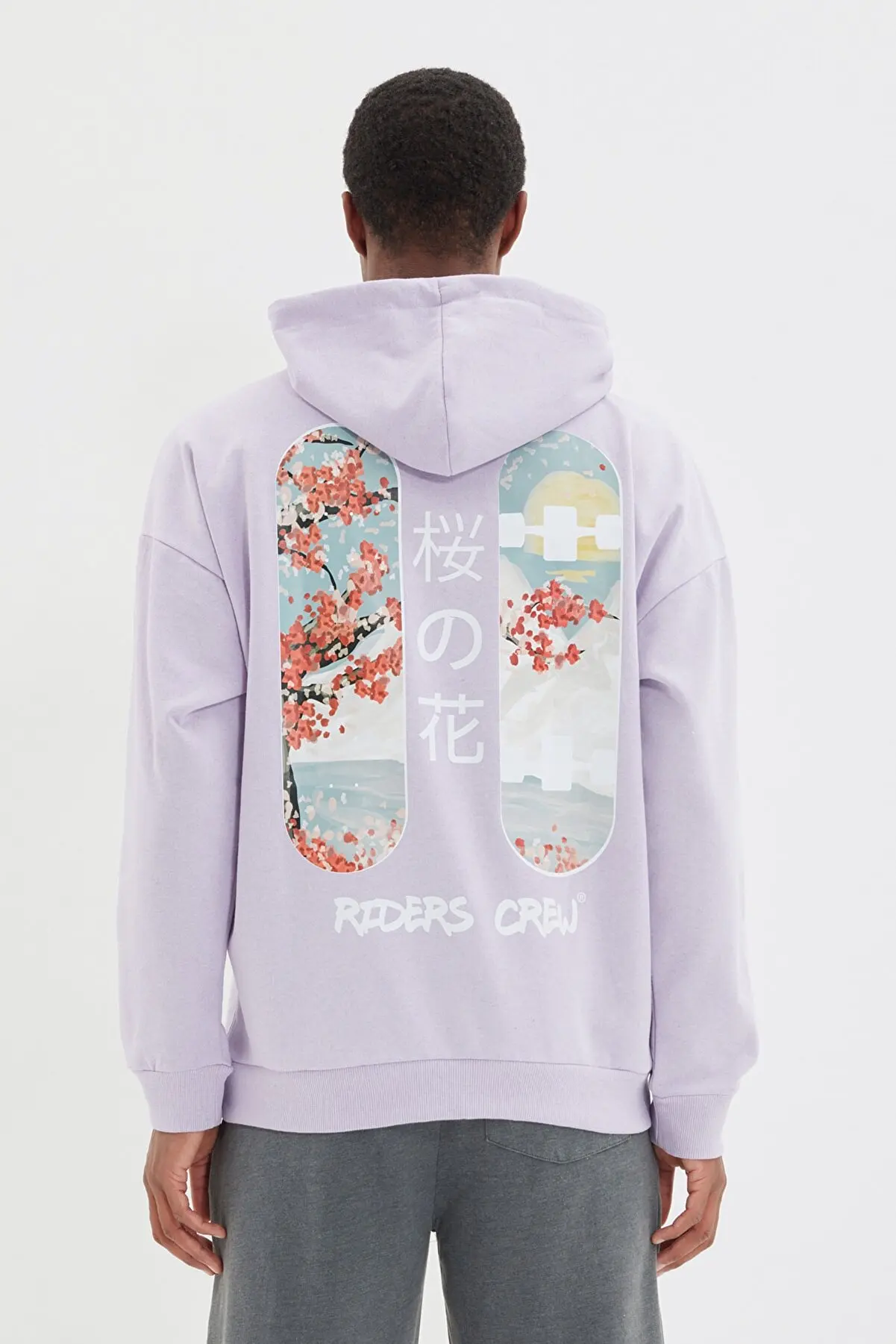 

Lilac Men's Oversize Long Sleeve Hooded Sweatshirt Hoodie Sweatshirts For Men 155890245