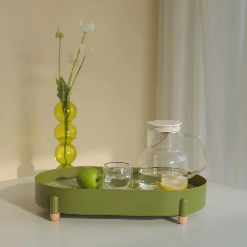 Роскошный поднос для хранения фруктов скандинавский сушки чая однотонный