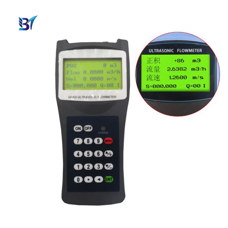 

IP68 Liquid Flow Sensor Price Portable Handheld Ultrasonic Flow Meter Clamp-on
