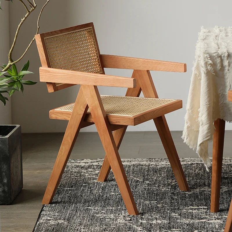 

Desk Nordic Rattan Dining Chairs Office Kitchen Accent Bedroom Dining Chairs Beach Relax Sillas De Escritorio Kitchen Furniture