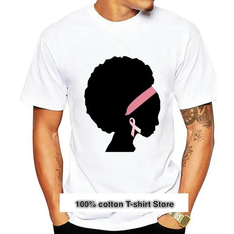 

Camiseta transpirable para hombre, camisa de color negro, para el cáncer de mama, novedad
