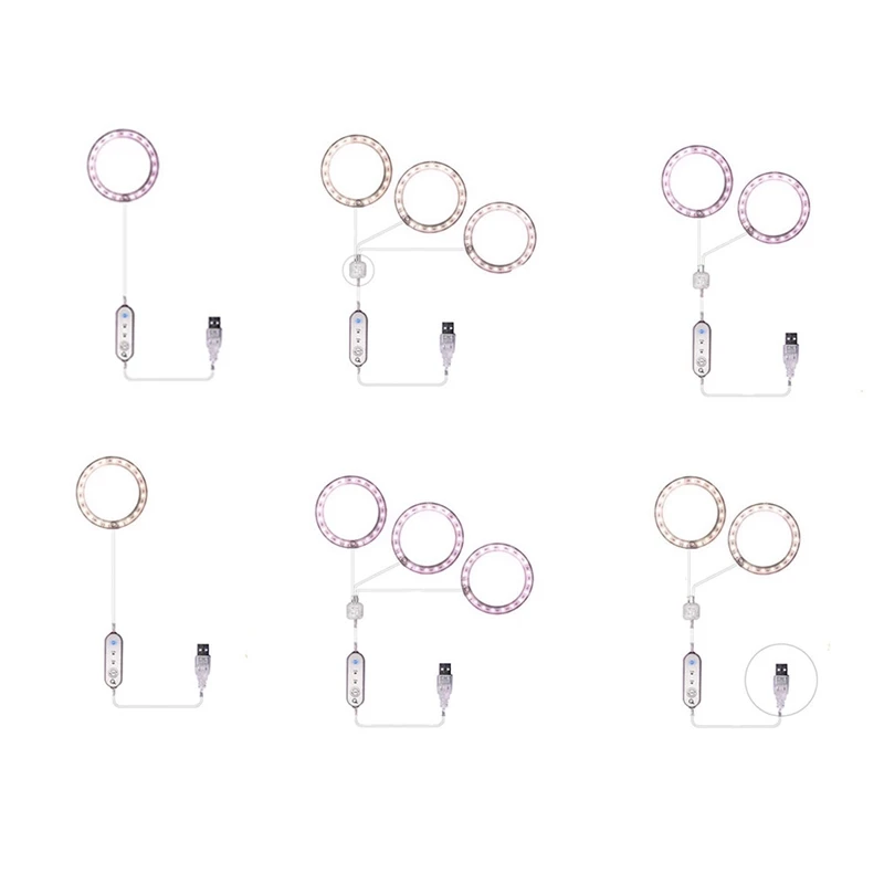 

Plant Grow Light,5V LED Growing Light Full Spectrum For Indoor Plants, Automatic Timer,Idea For Small Plant Light