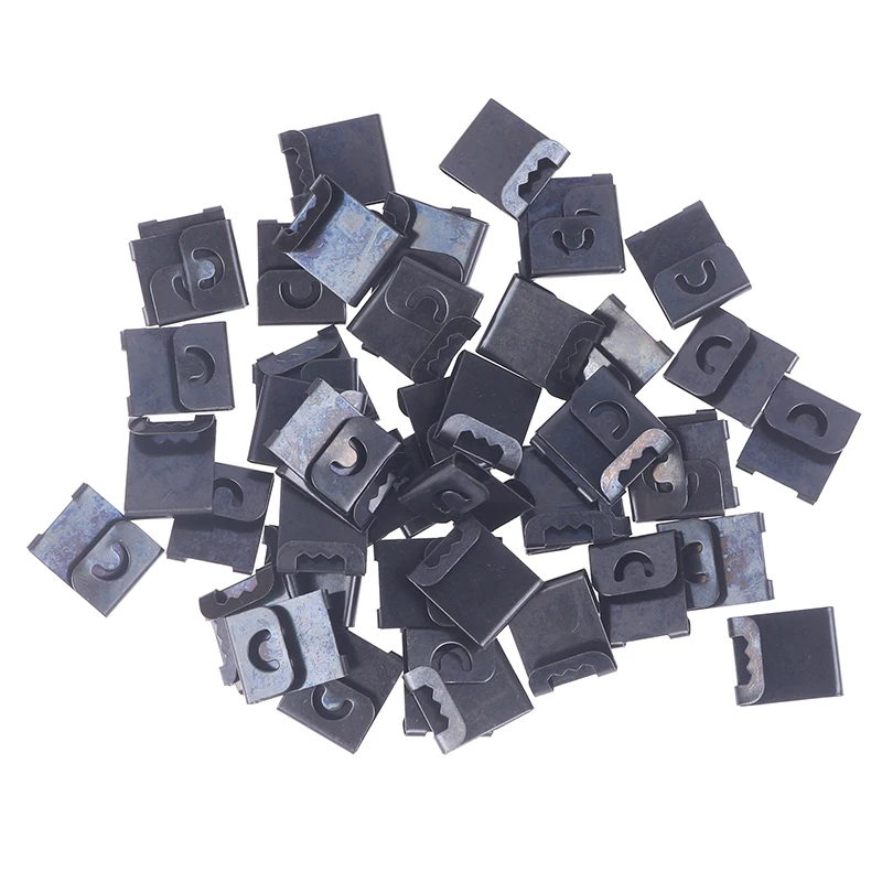 

50Pcs Artwork Picture Painting Photo Frame Back Board Sawtooth S Shape Wall Clip Snap Fix Hanger Hook No-Trace Hanging Hook