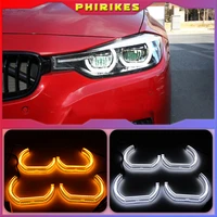 led angel eyes for bmw 3 series e90 e92 e93 m3 2007 2013 coupe cabrioletcar lights accessories halo 3d dtm lci style acrylic
