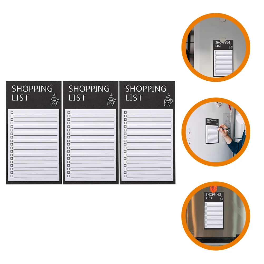 

3 Books Thing Notebook Planner Schedules Daily Notepad Paper Do List Shopping Items