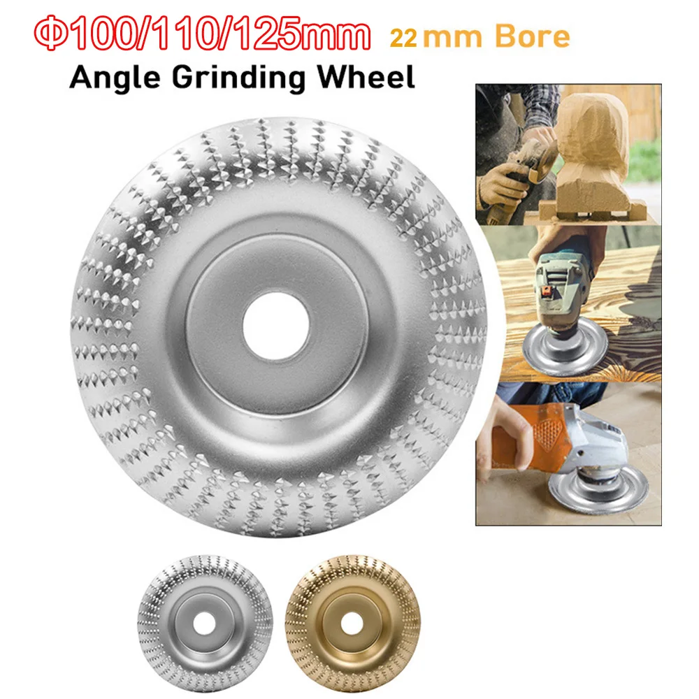 

Angle Grinder Round Disc Polishing Wheel 22MM Bore Woodworking Shaping Sanding Stab Disc Wood Cutting