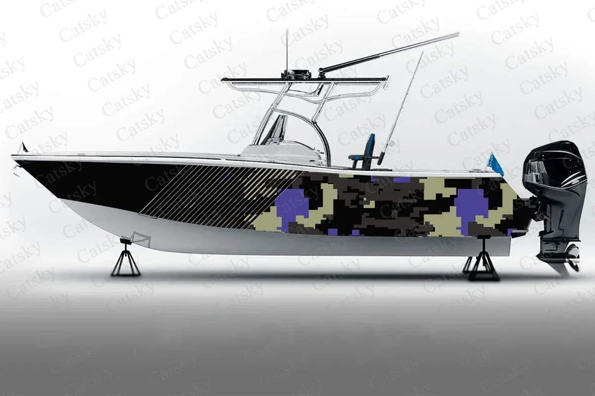 Камуфляжная сотовая шестигранная наклейка для лодки упаковка виниловая