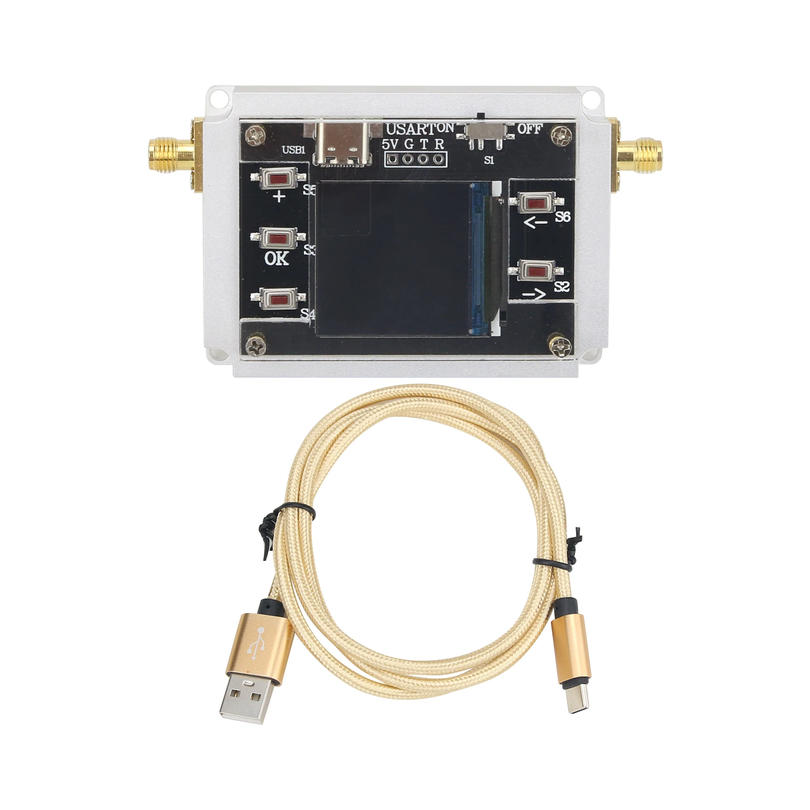 

DC-3GHZ 90DB Programmable Attenuator Module Step 0.25DB RF Attenuator with 1.3" OLED CNC ATT-6000V3.0