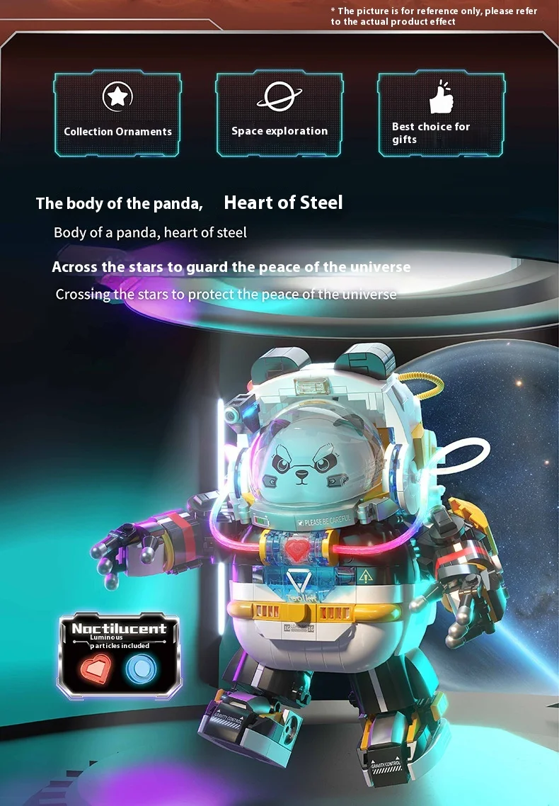 Zhegao MINI строительный блок Меха Панда