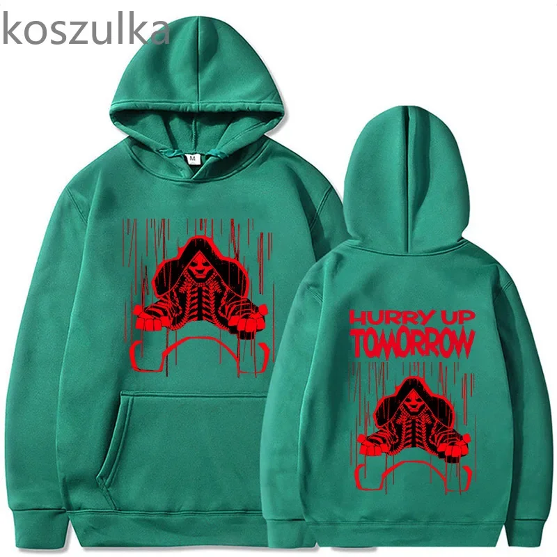 Hurry Up Tomorrow Tour Hoodies Autumn Winter New Two Sides Clothing Gothic Trends Sweatshirt Rock Band Fashion Unisex Pullovers