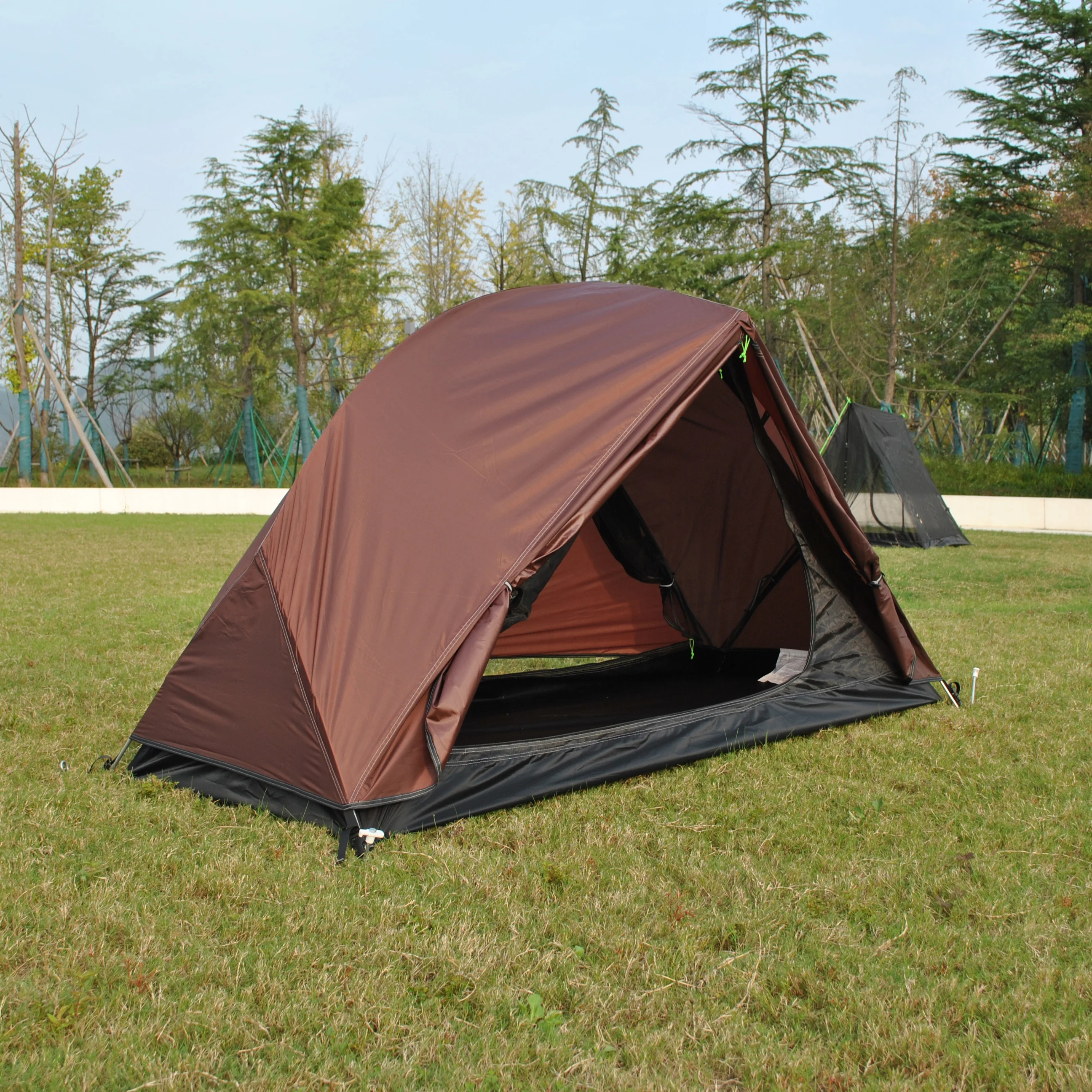 1-местная палатка для кемпинга пешего туризма горного охоты рюкзака 4-сезонная