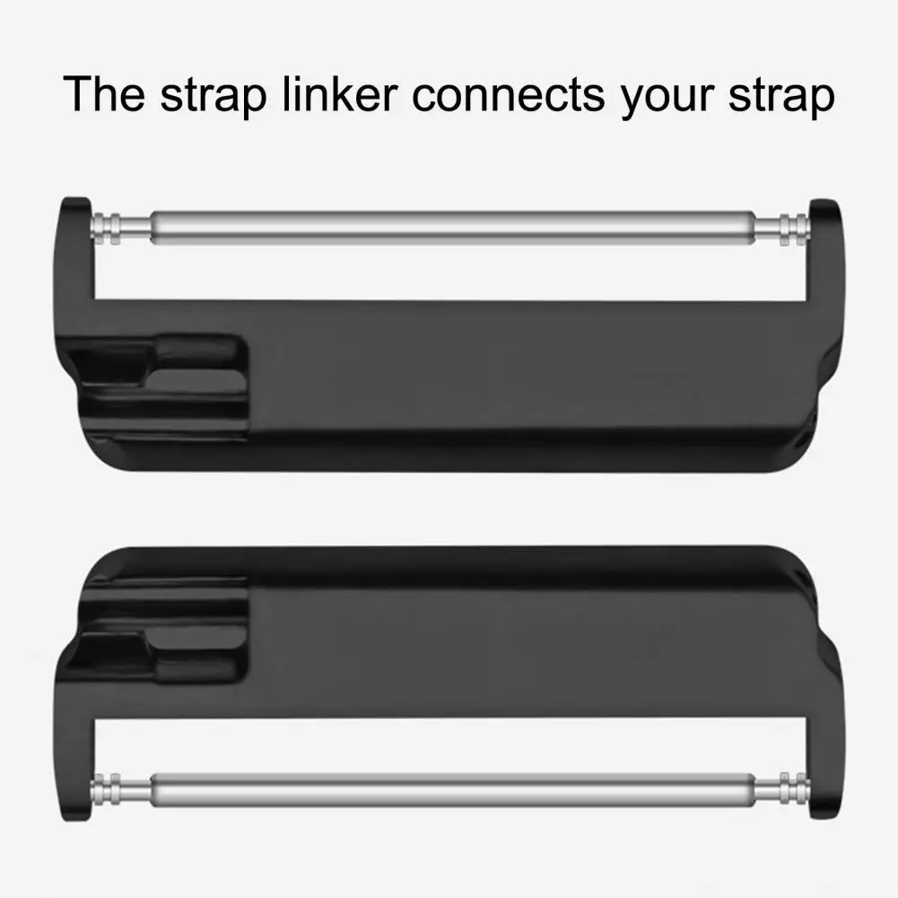 

1 Pair Watch Band Connector Firm Replacement Stainless Steel Watch Band Adapter Buckle for Versa