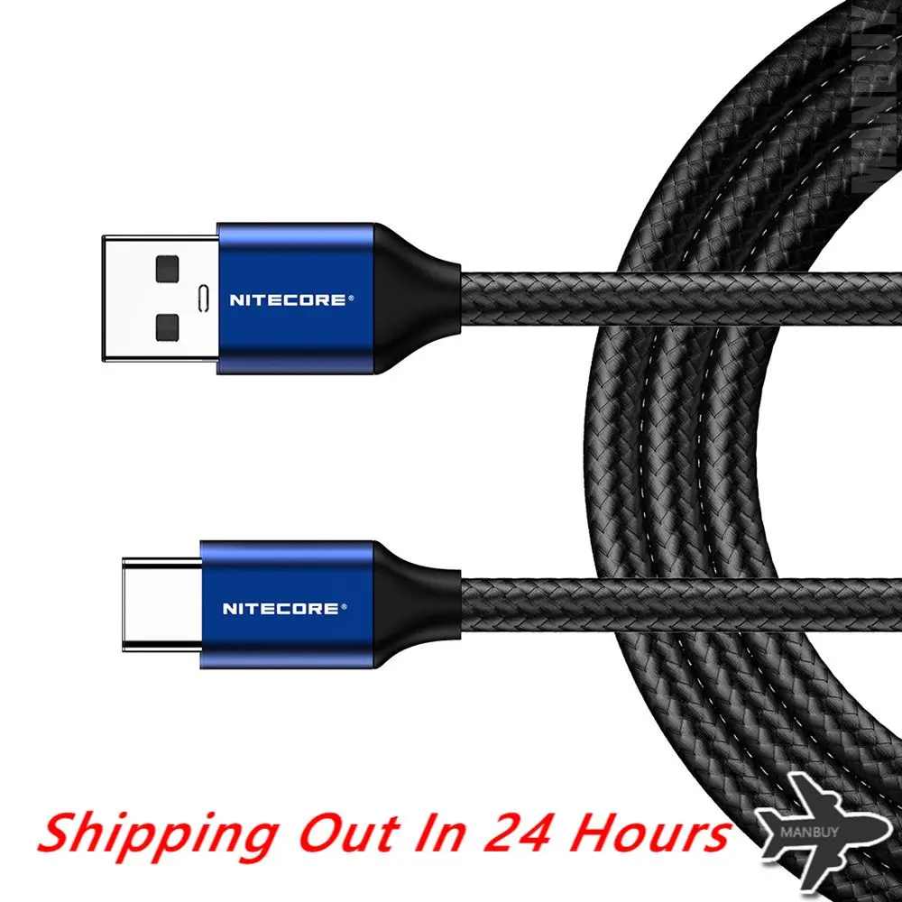 

2022 Nitecore USB Type C 3A Fast Charging Cable UAC20 3.3ft At-A-Glance Compatible Quick Charge USB C Electronic Data Transfer