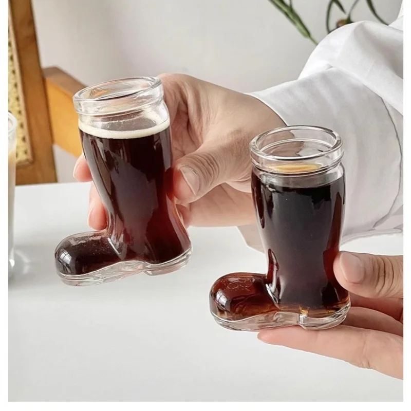 Бокалы прозрачные 50 мл Хрустальная чашка для кофе пива вина завтрака летние