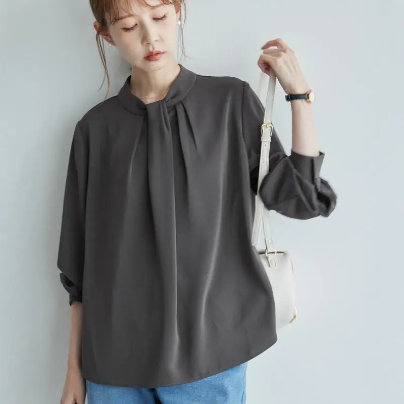 Лучшие товары Рубашки Возобновляемые передние плиссированные элегантные