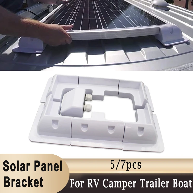 

Solar Panel Bracket RV Yacht Roof ABS Mounting Corner Bracket Holder for RV Caravans Vehicles Camper Vans Boat Sheds Garages