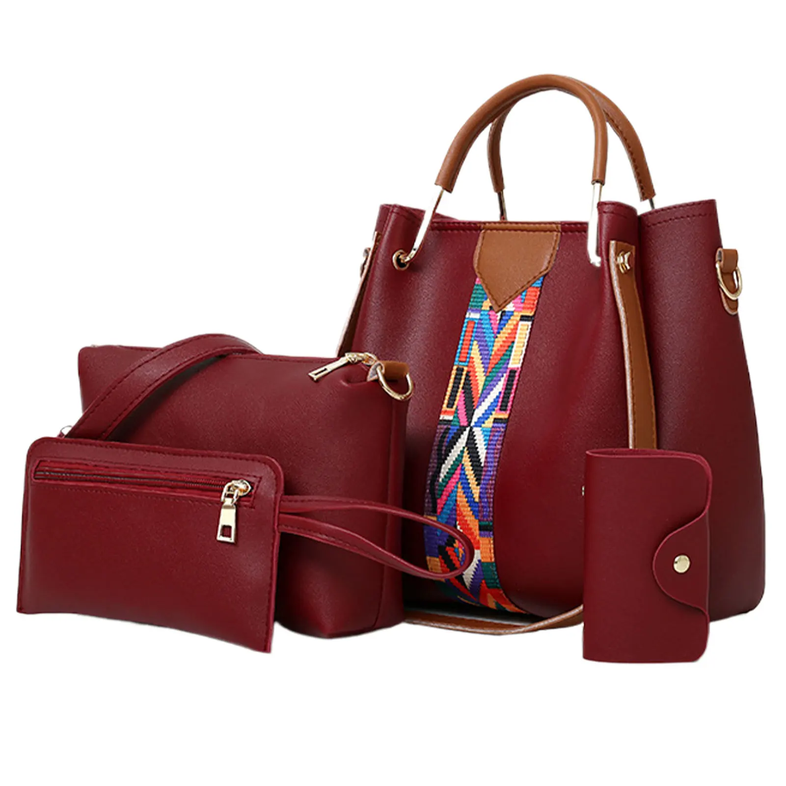 4 шт. женские сумки-тоуты с кошельком