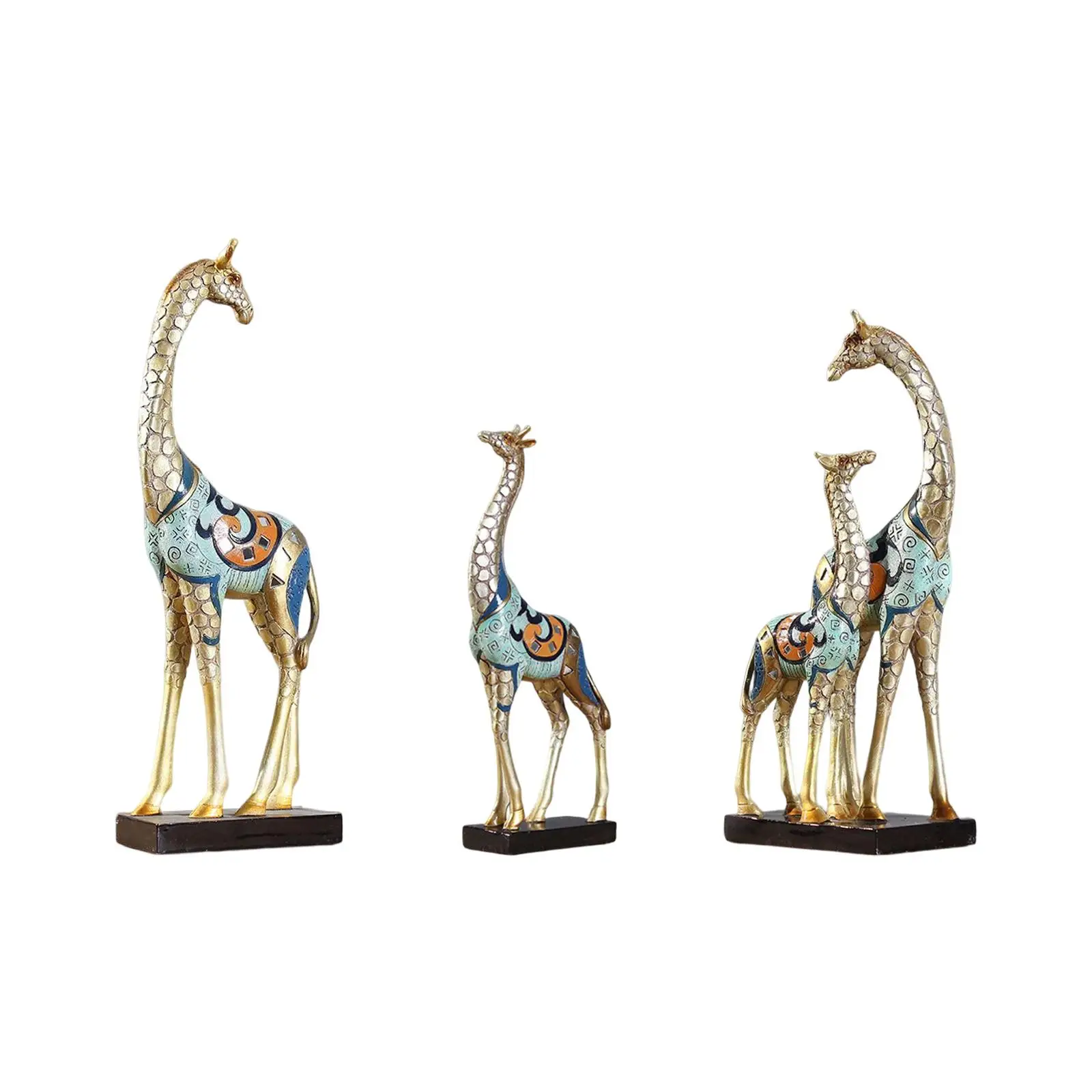 

Giraffe Sculpture Accessories Resin Ornament for Living Room Bedroom Crafts