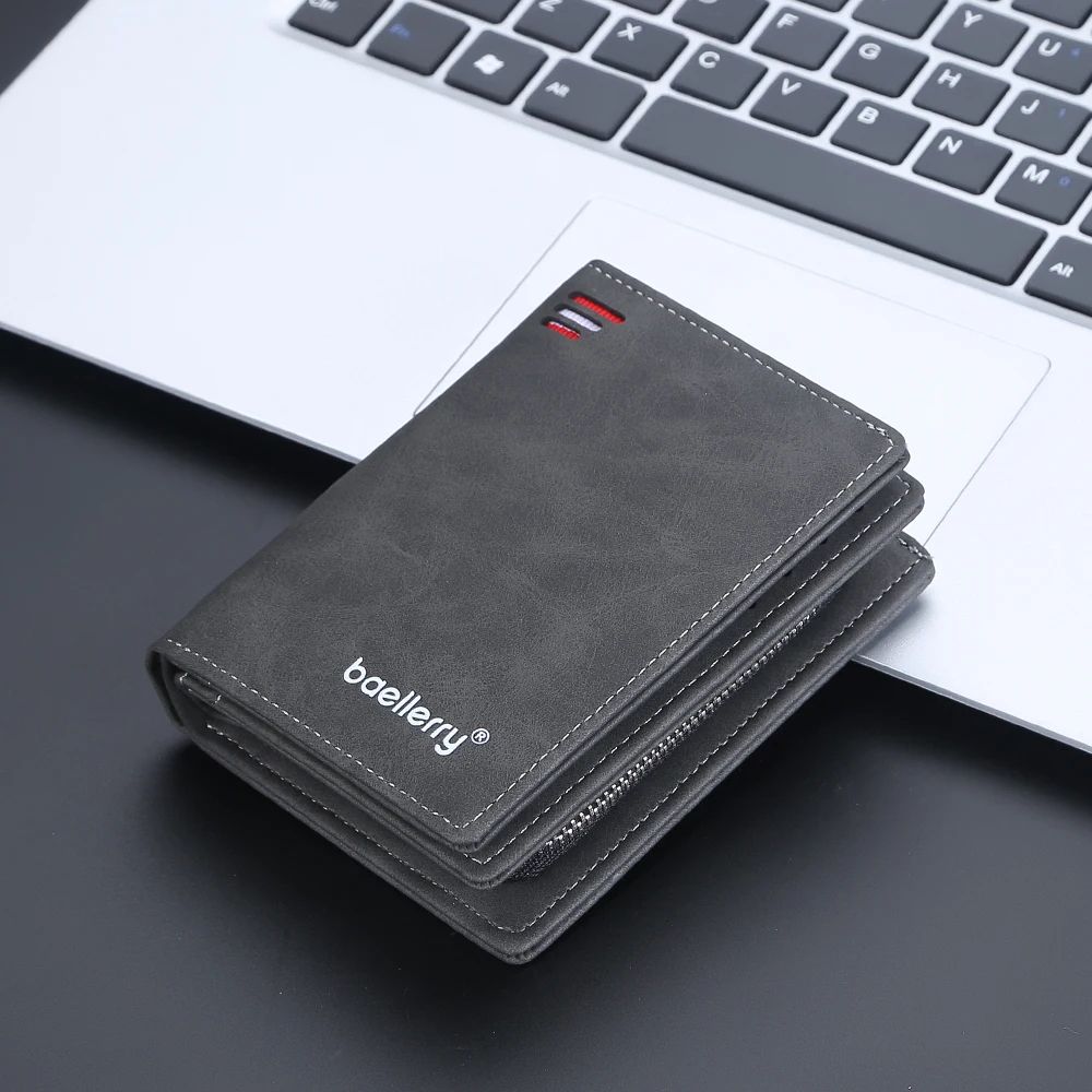 

New Mens Purse Male Wallet Small Money Bag Man PU Leather Card Holders Men's Wallets with Coin Pocket Wallet for Men