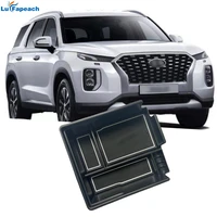 for hyundai palisade lx2 2020 central car armrest storage box case tray auto console sundries organizer abs accessories interio
