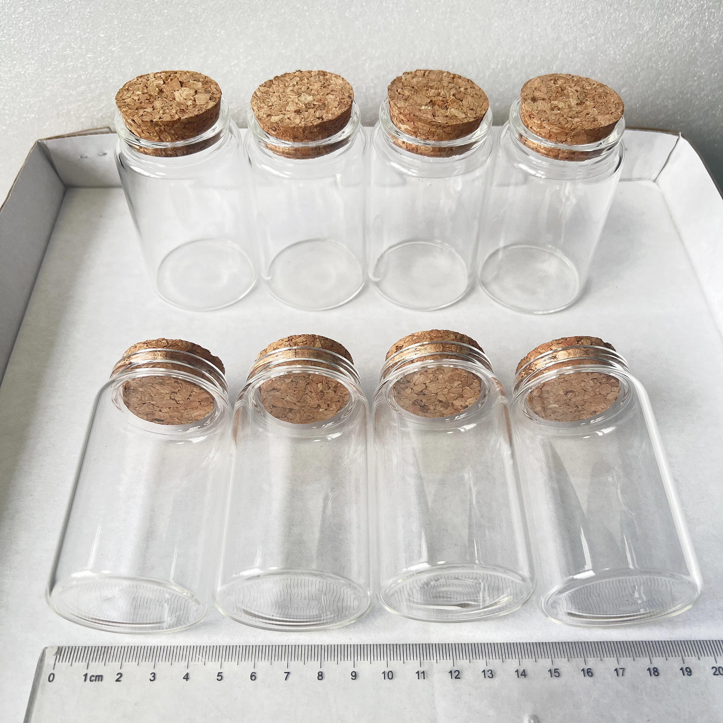 

Стеклянные баночки для специй 90 мл, набор из 8 штук