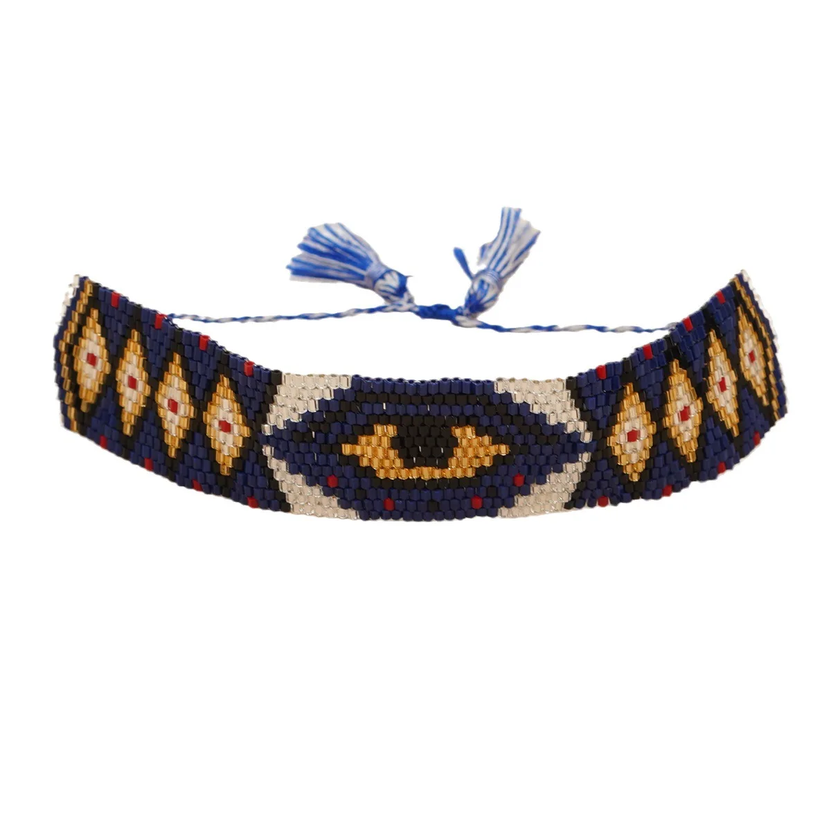 Новый крест на Хэллоуин богемный стиль Японский Рисовый бисер чистый ручной