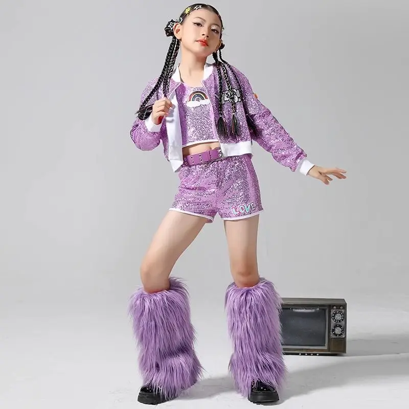 Модная одежда для подиума девочек новогодняя детская джазовых танцев групповых