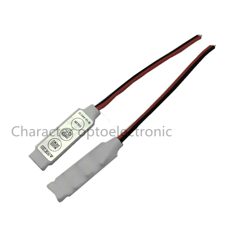 20 шт. мини-контроллер RGB диммер 19 динамических режимов цветов 12 В постоянного тока