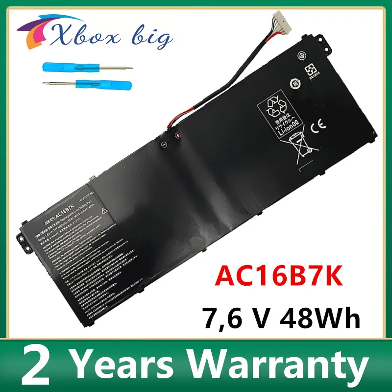 Аккумулятор для ноутбука AC16B7K для ACER V5-572 V5-573 V5-572 15 V5-573 CB515-1H 7,6 V 48Wh