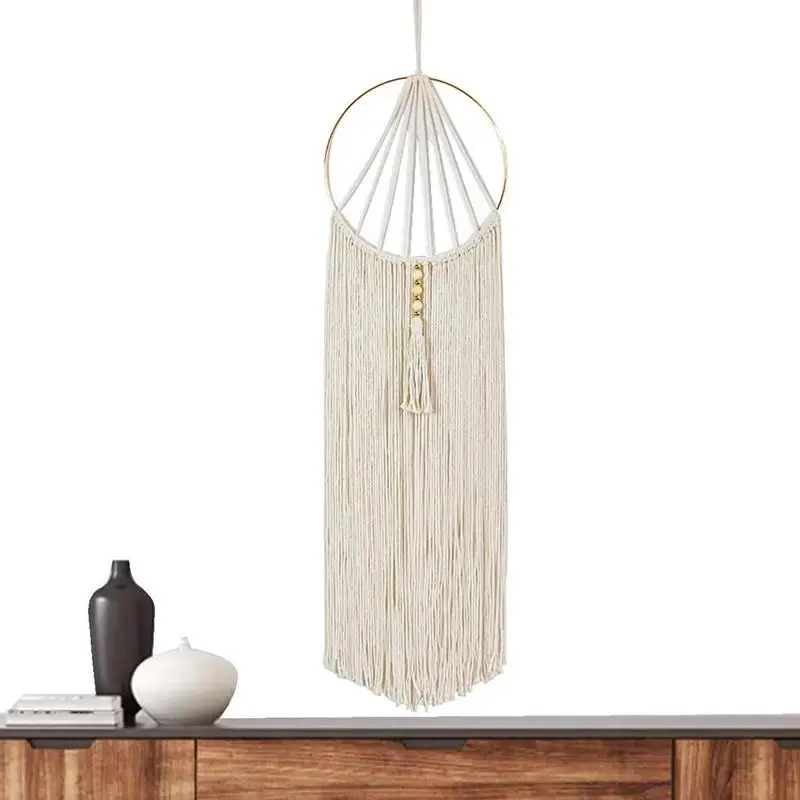 

Макраме Ловец снов скандинавский Подвесной Настенный Гобелен украшение для домашнего декора богемный детский сад