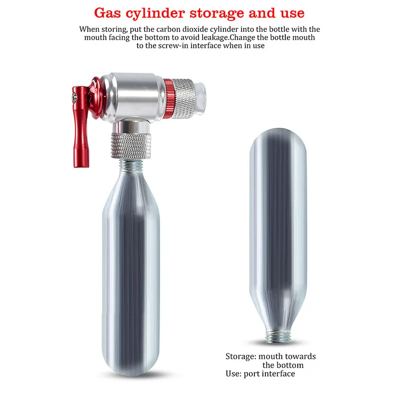 

CO2 Inflator Head Quick And Easy Presta Valves Compatible Bicycle Pump For Bike Bicycle