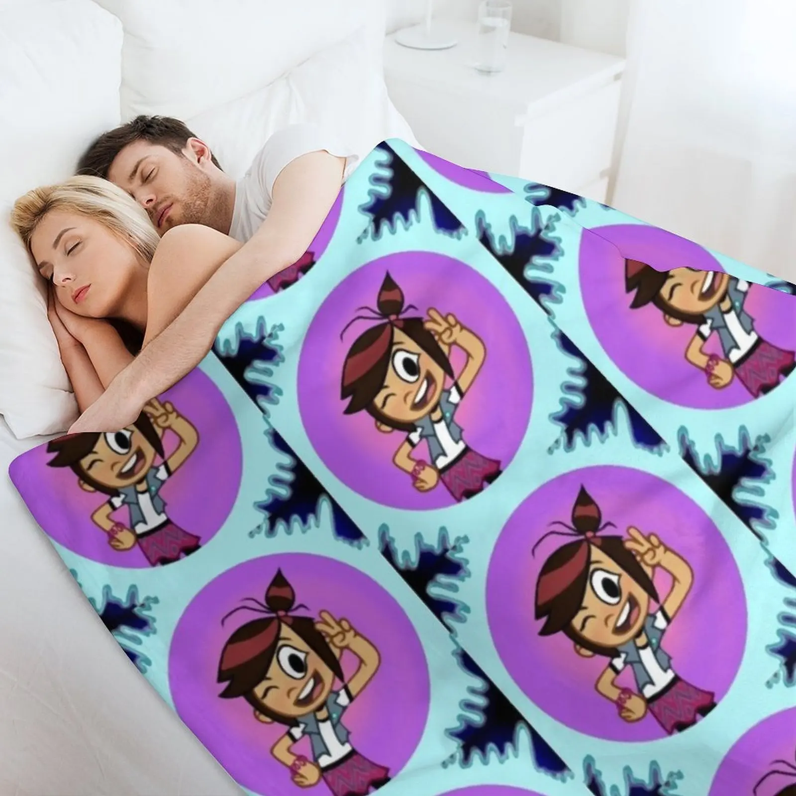 The Ghost and Molly McGee — пледы одеяло в среду милые декоративные одеяла клетку