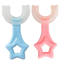 toothbrush u shaped manual training toothbrush childrens cleaning toothbrush u shaped rubber soft brush