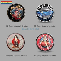 Stereo Retro Dome Epoxy Car Sticker HOT ASS Choppers Pin Retro Hump SlowPVC Car Office Supplies Cell Phone Vinyl Decal