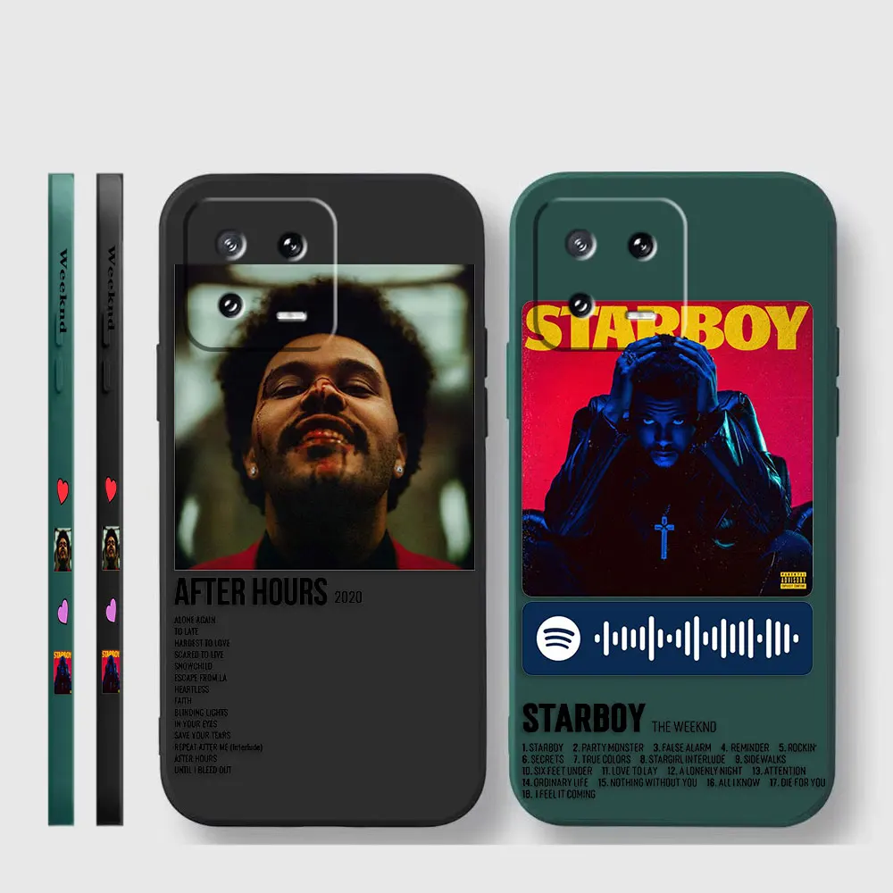 Case For Xiaomi PCOO F3 F4 F5 M3 M4 M5 X3 X4 X5 MIX 3 4 Black Shark 5 GT Pro 4G 5G Case Funda Shell The Weeknd Minimalist Poster