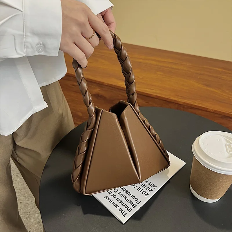 Брендовая крученая женская кожаная сумка через плечо высокого качества модные