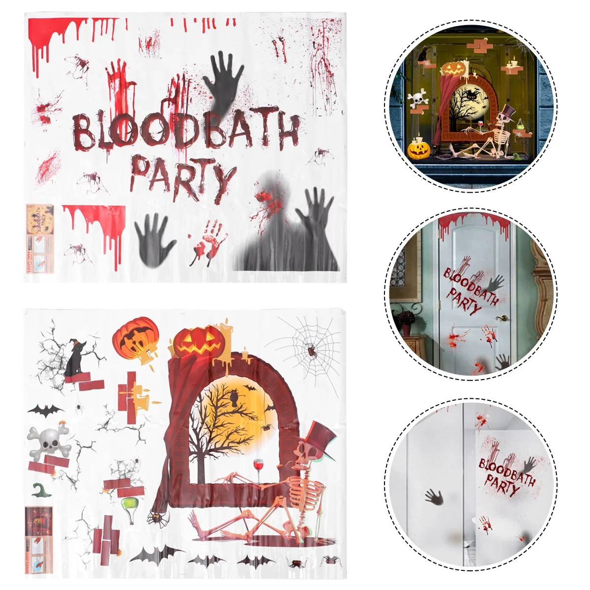 

Stickerswindow Door Decals Zombie Decors Letter Decalfloor Clings Party Decorations Supply Wall