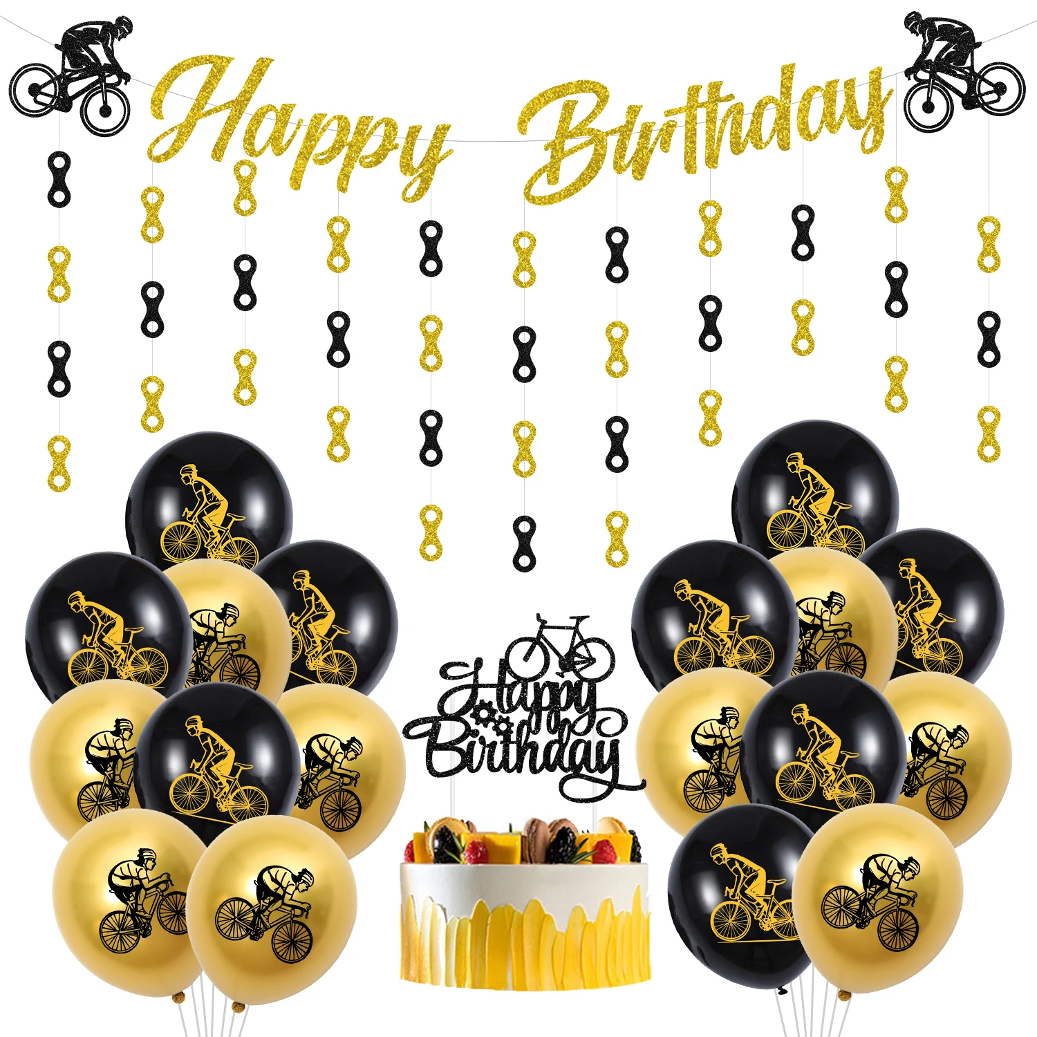 Sursurprise велосипедные аксессуары для украшения велосипеда золотые черные