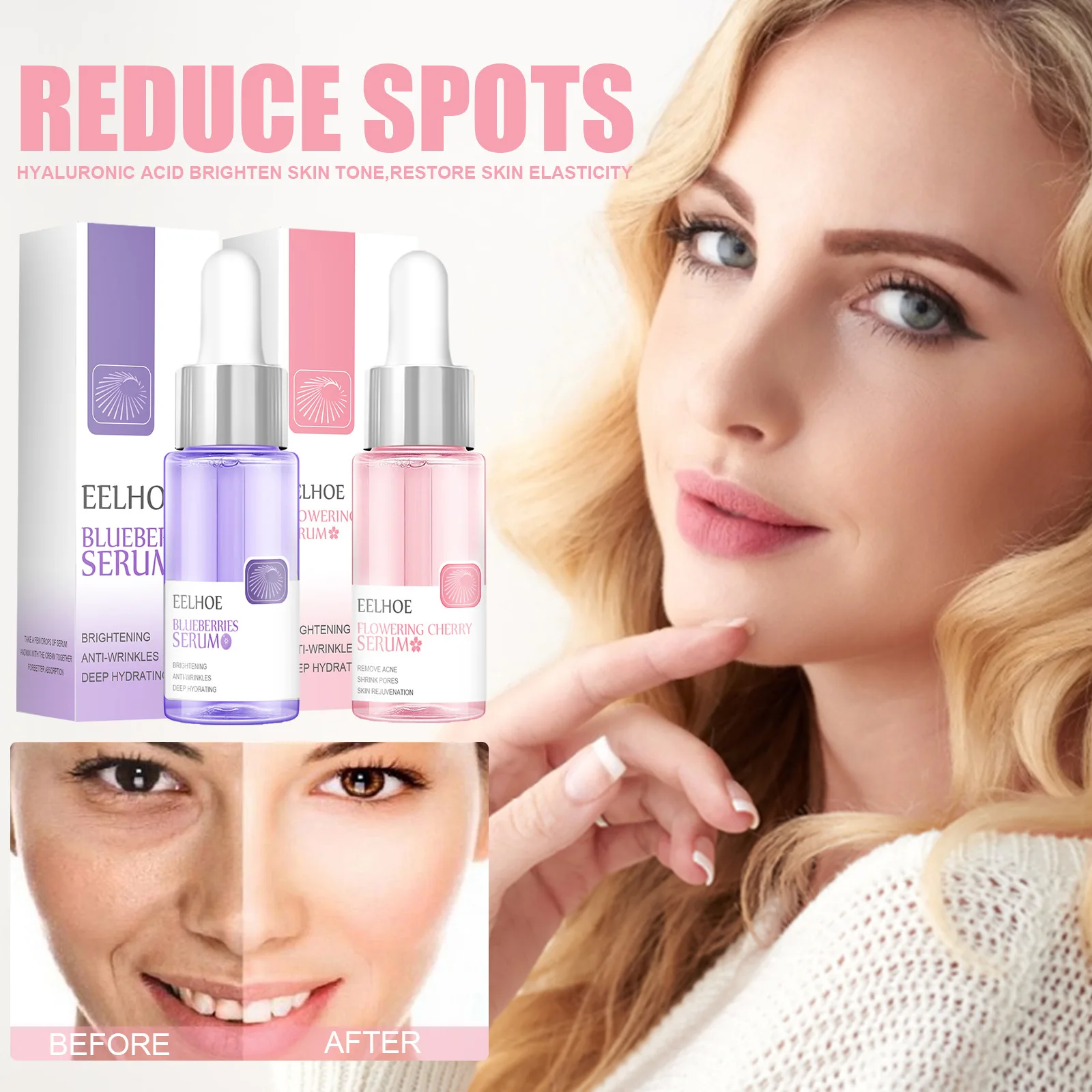 

Plant Peptide Stock Solution Cross-border Source Moisturizing Lifting Brightening and Delicate Pore Essence 30ml