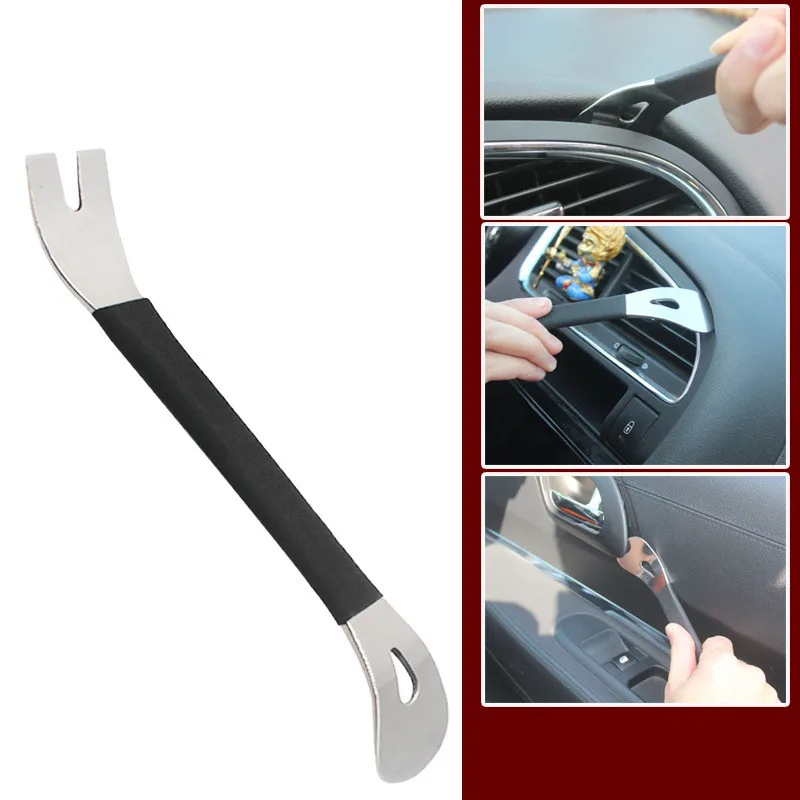 

1Car Trim Removal Hand Tool Interior Auto Panel Lift Disassembly Pry Puller Audio Opening Metal Spudger Repair Screwdriver