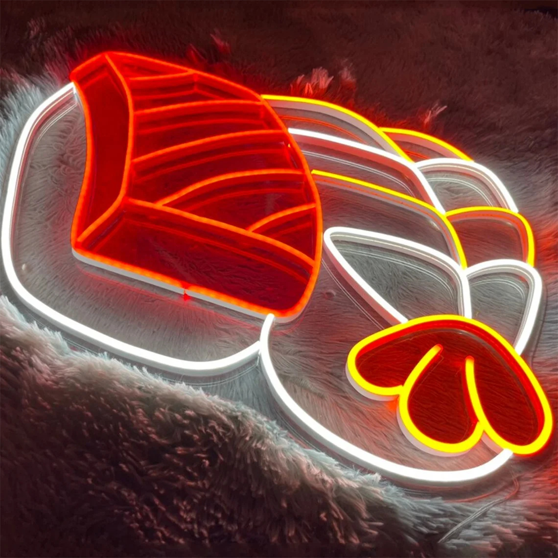 Неоновая вывеска для суши на заказ светодиодная логотип магазина декор кухни