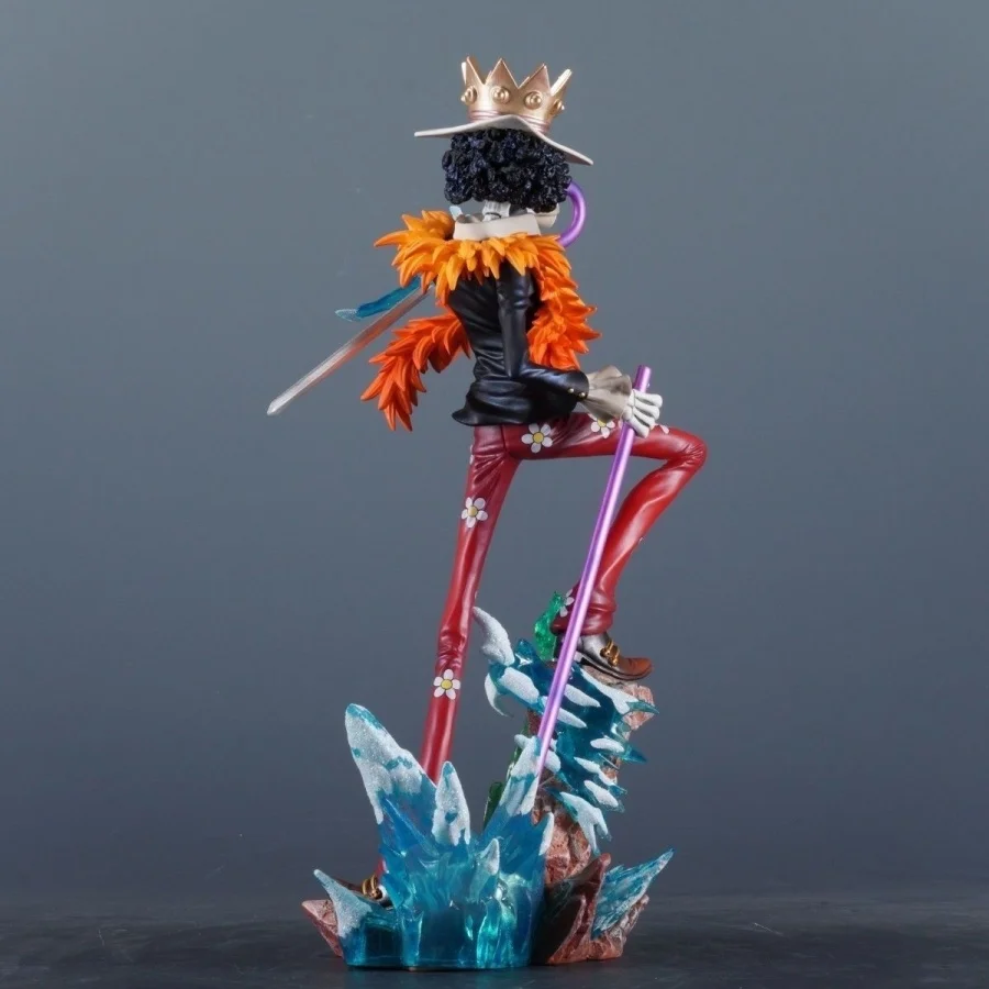 Фото Фигурка Брук из One Piece, 33 см/12,99 дюйма, аниме, ПВХ, статуэтка Брукку, настольный декор, коллекционная модель, игрушка для подарков №5