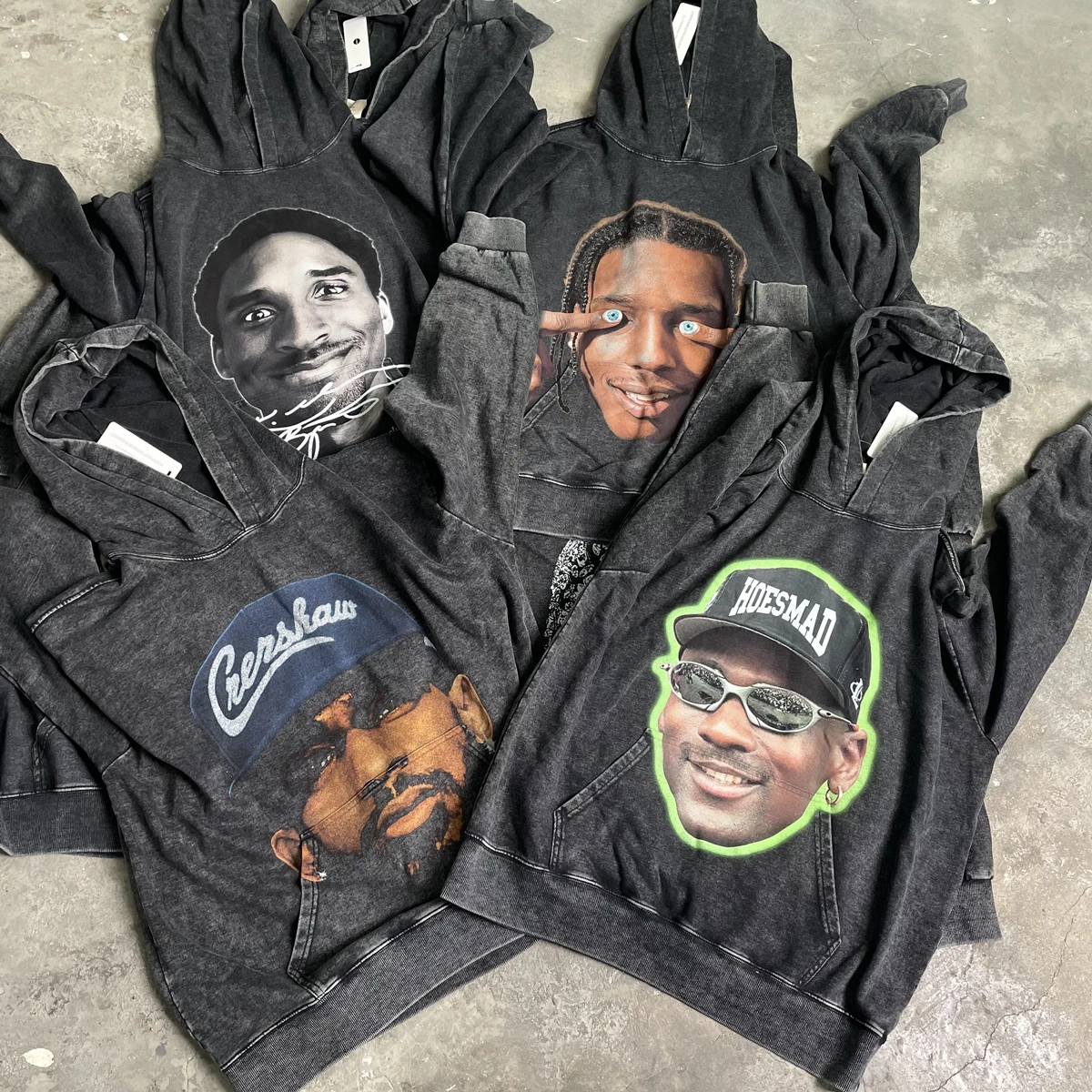 Винтажный хлопковый пуловер с капюшоном Yao888 потертый мужские топы уличная