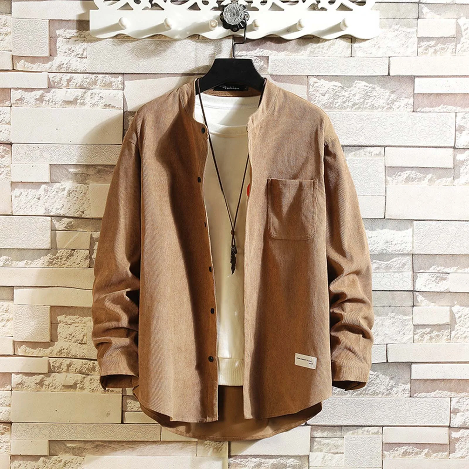 

Mens Fashion Business Leisure Large Zipper Jacket