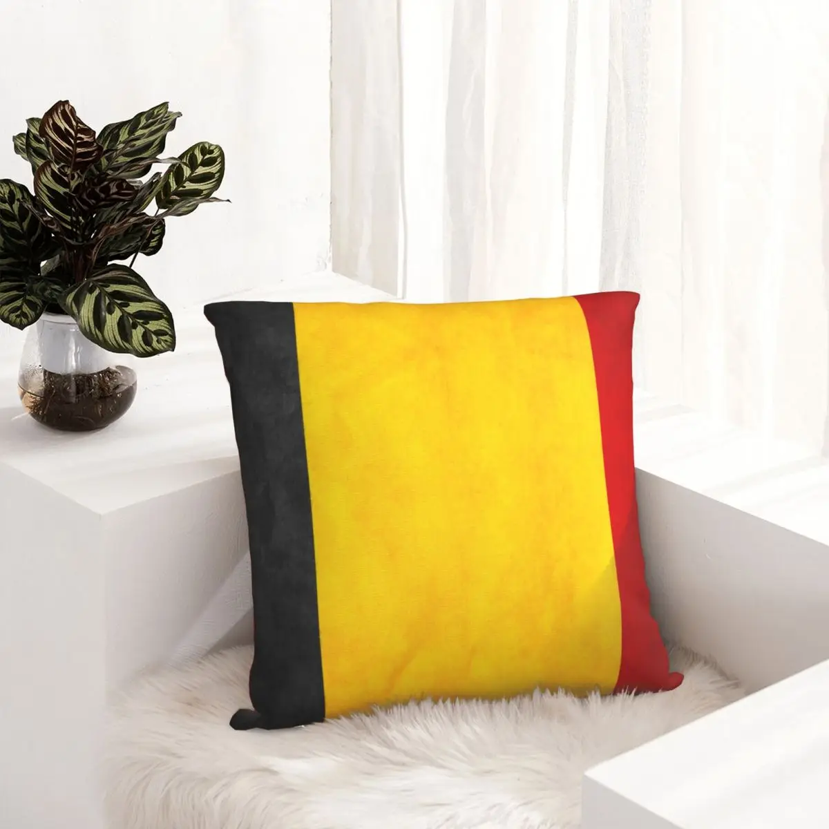 Бельгийский флаг Бельгии Национальный подушка чехол для страны Женский Декор