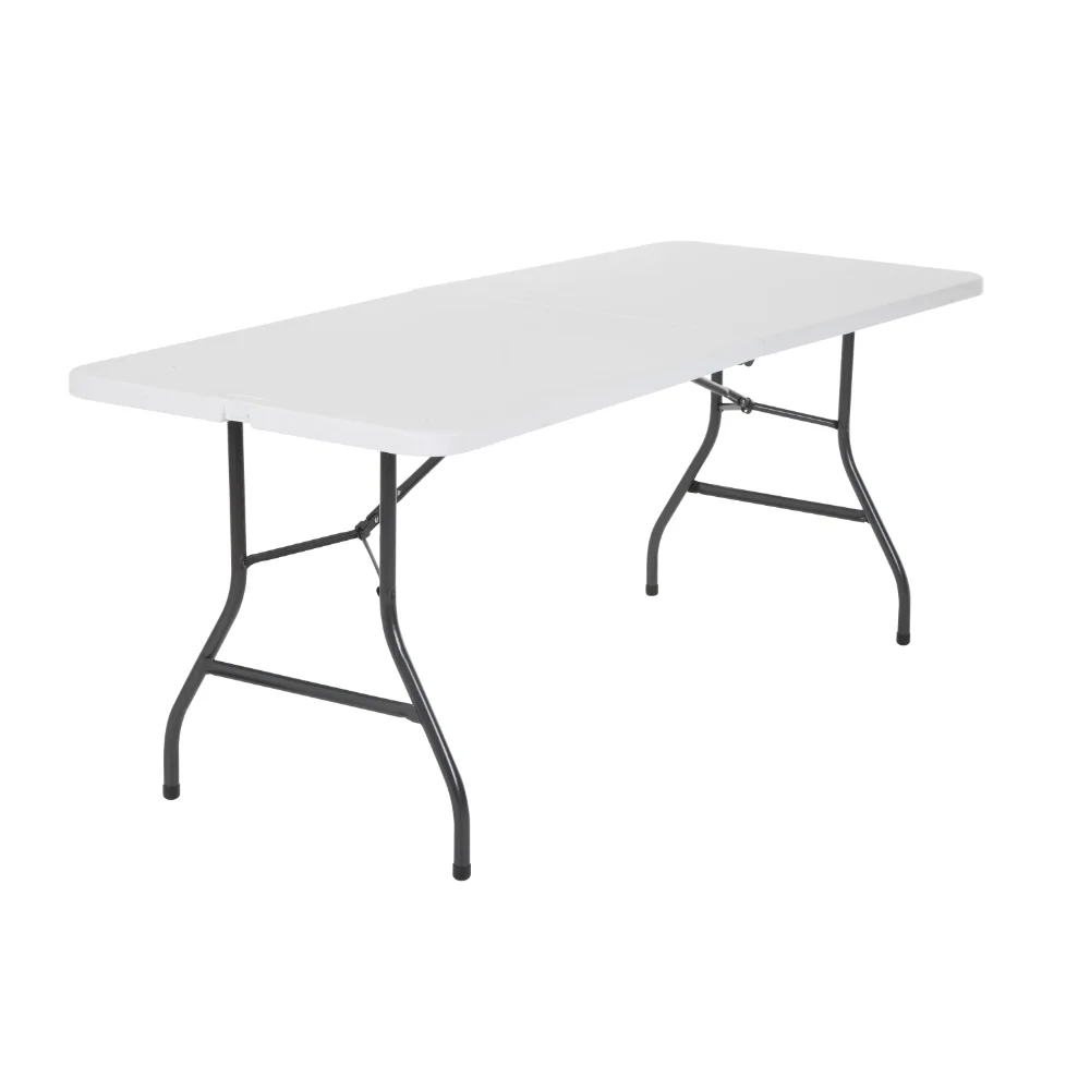 

Cosco 6 Foot Folding Table In White Speckle outdoor table mesas